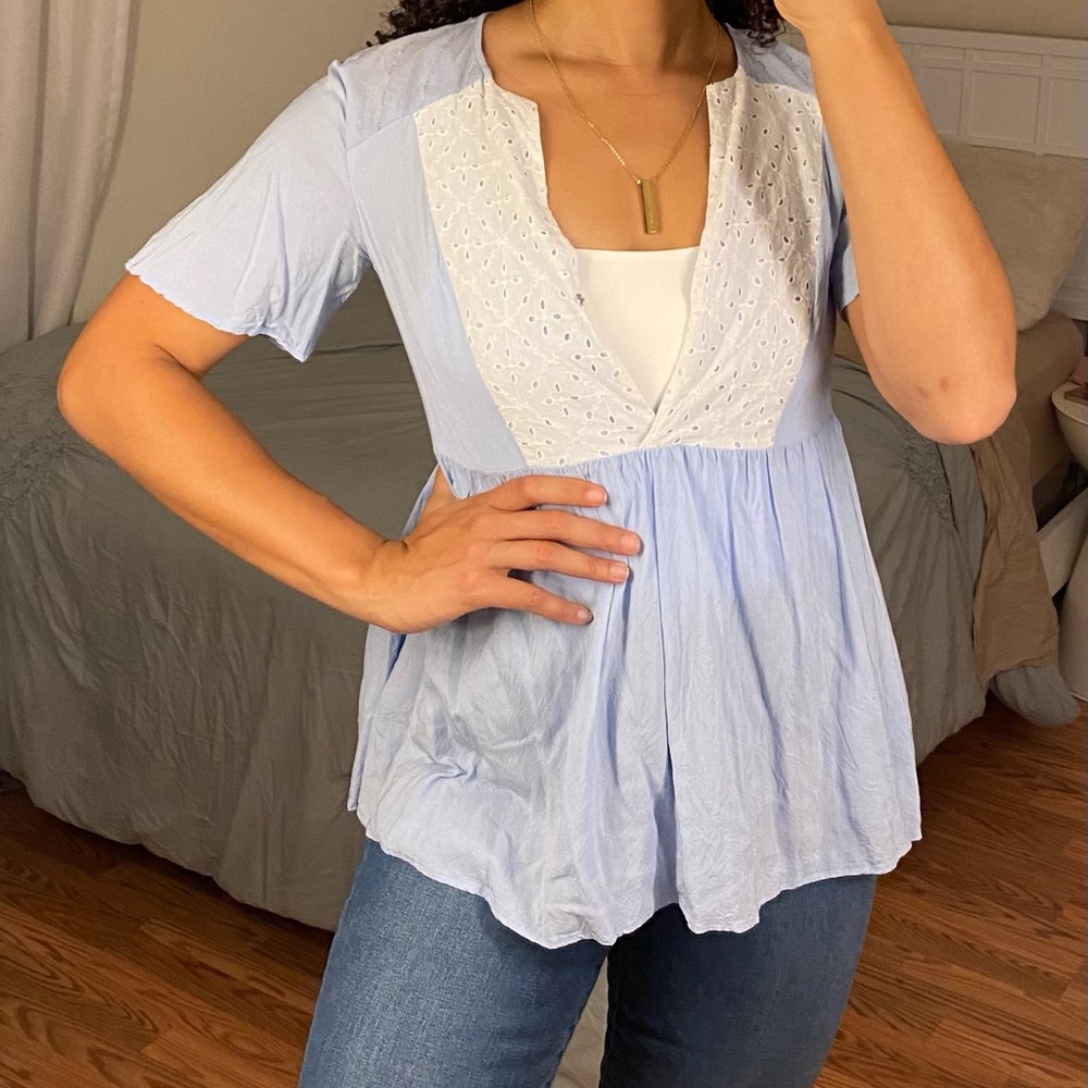 BRAND NEW BCBGeneration Baby Blue Top